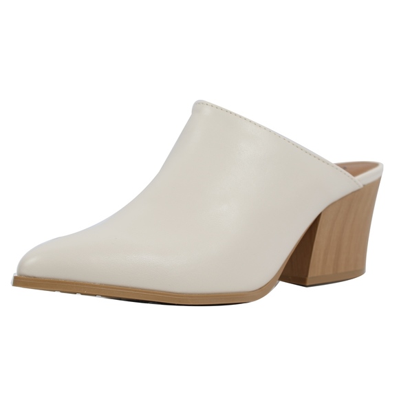 Size 5.5 Off White pointy toe stacked block heel - Picture 3 of 7